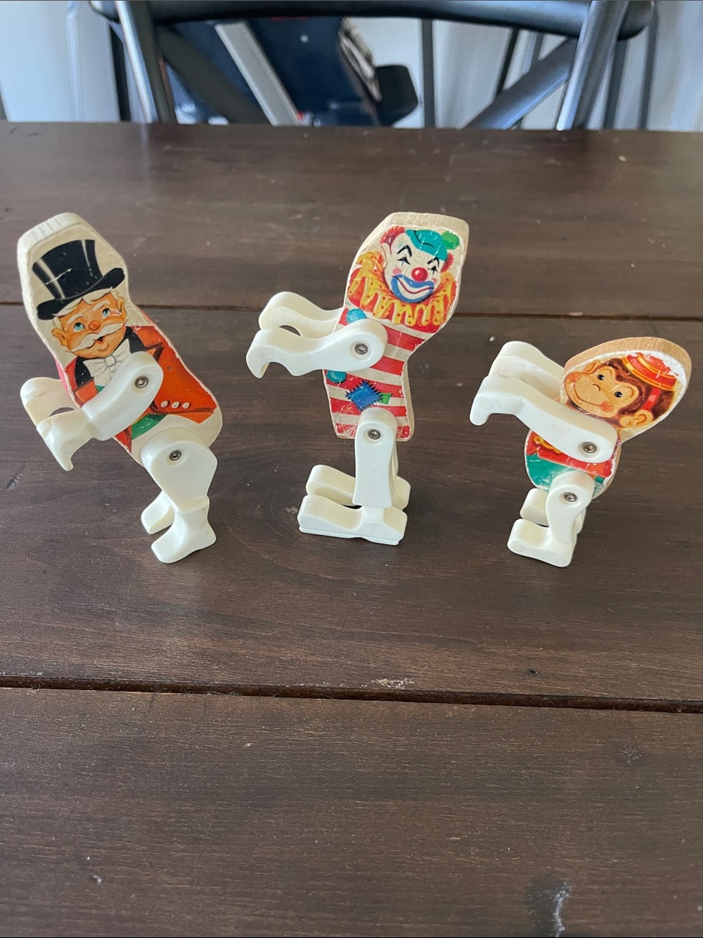 Vintage 1963 Fisher-Price Wooden Junior Circus No. 902 Playset Figures